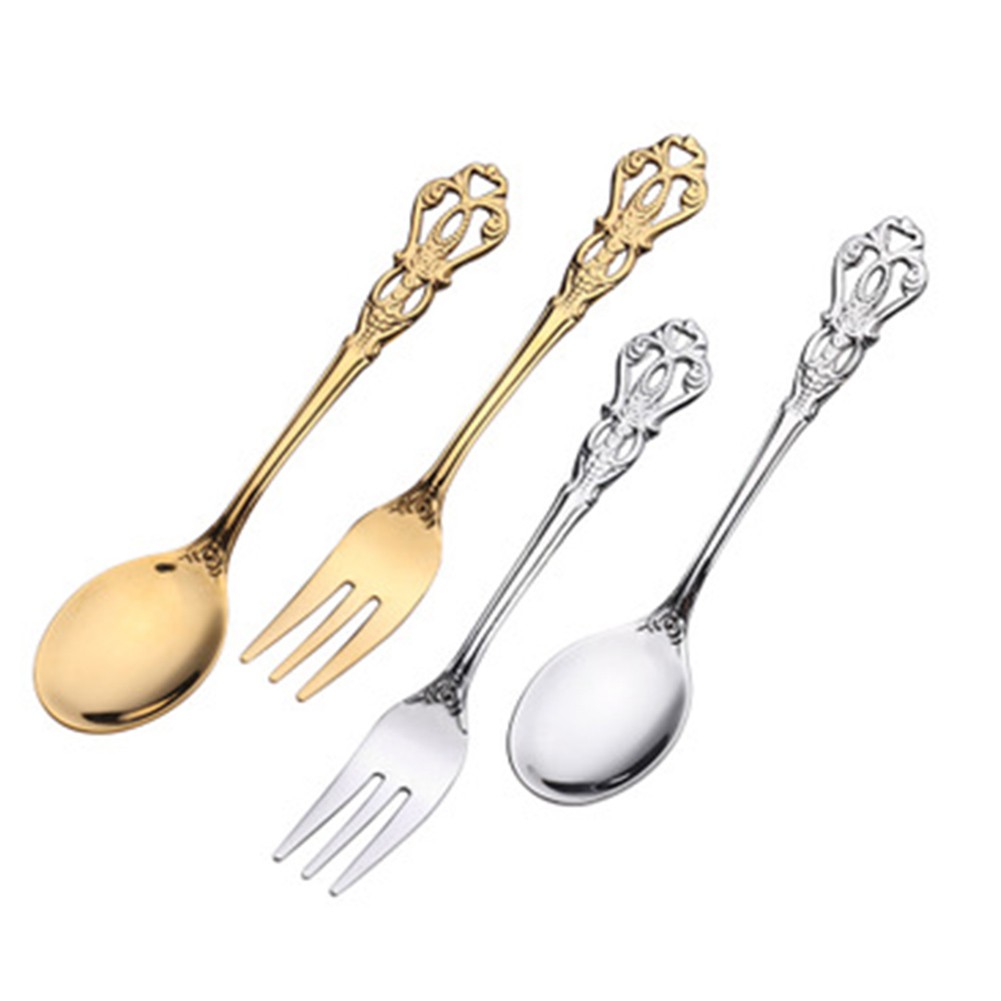 زوج واحد من أدوات المائدة الذه - مراجعة Gold Cutlery Flatware وسعره
