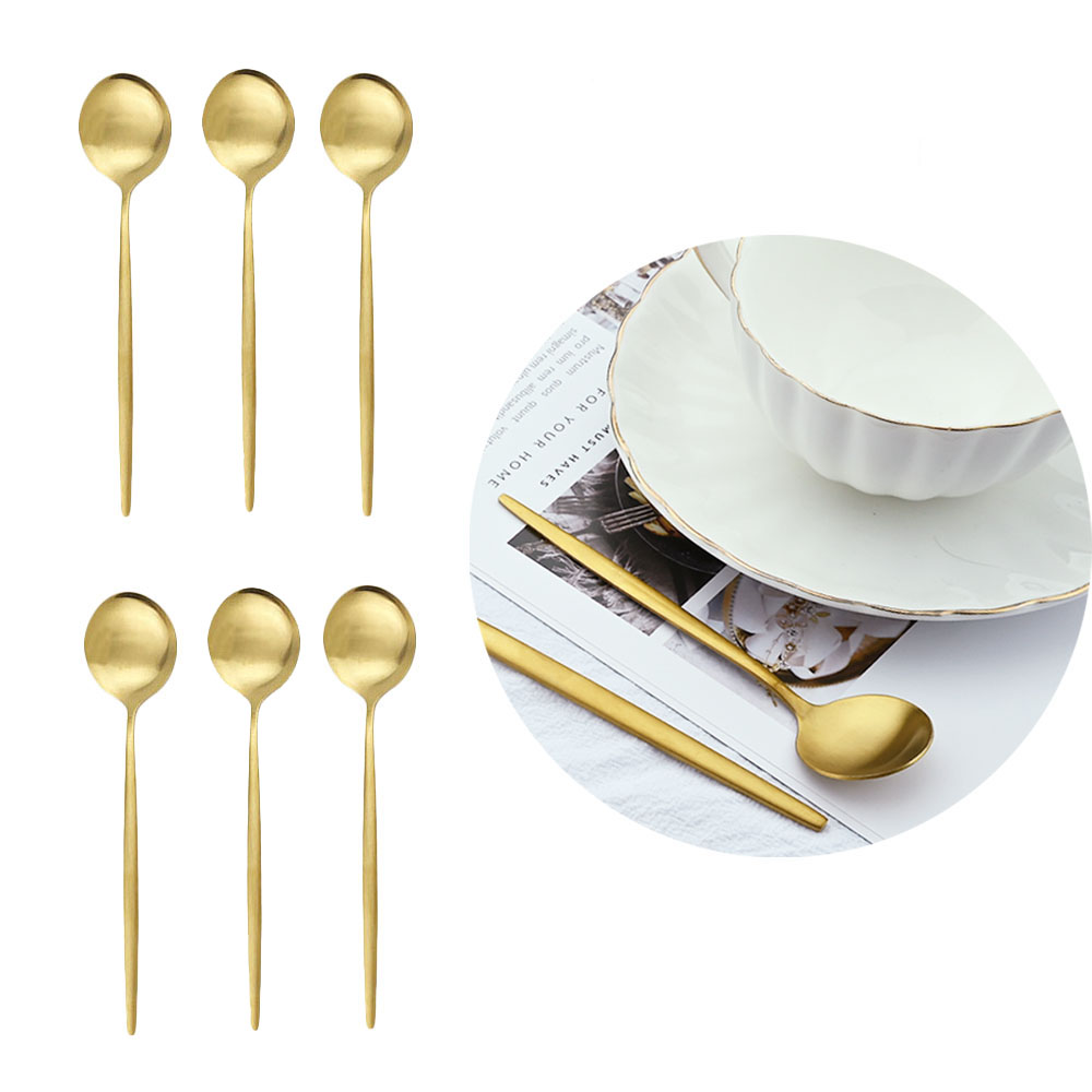 ملعقة صغيرة من الفولاذ المقاوم - مراجعة Gold Cutlery Flatware وسعره